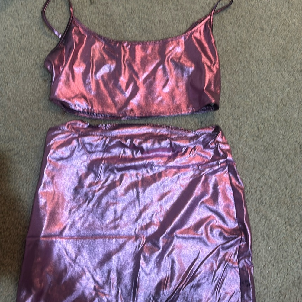 pink holographic set
